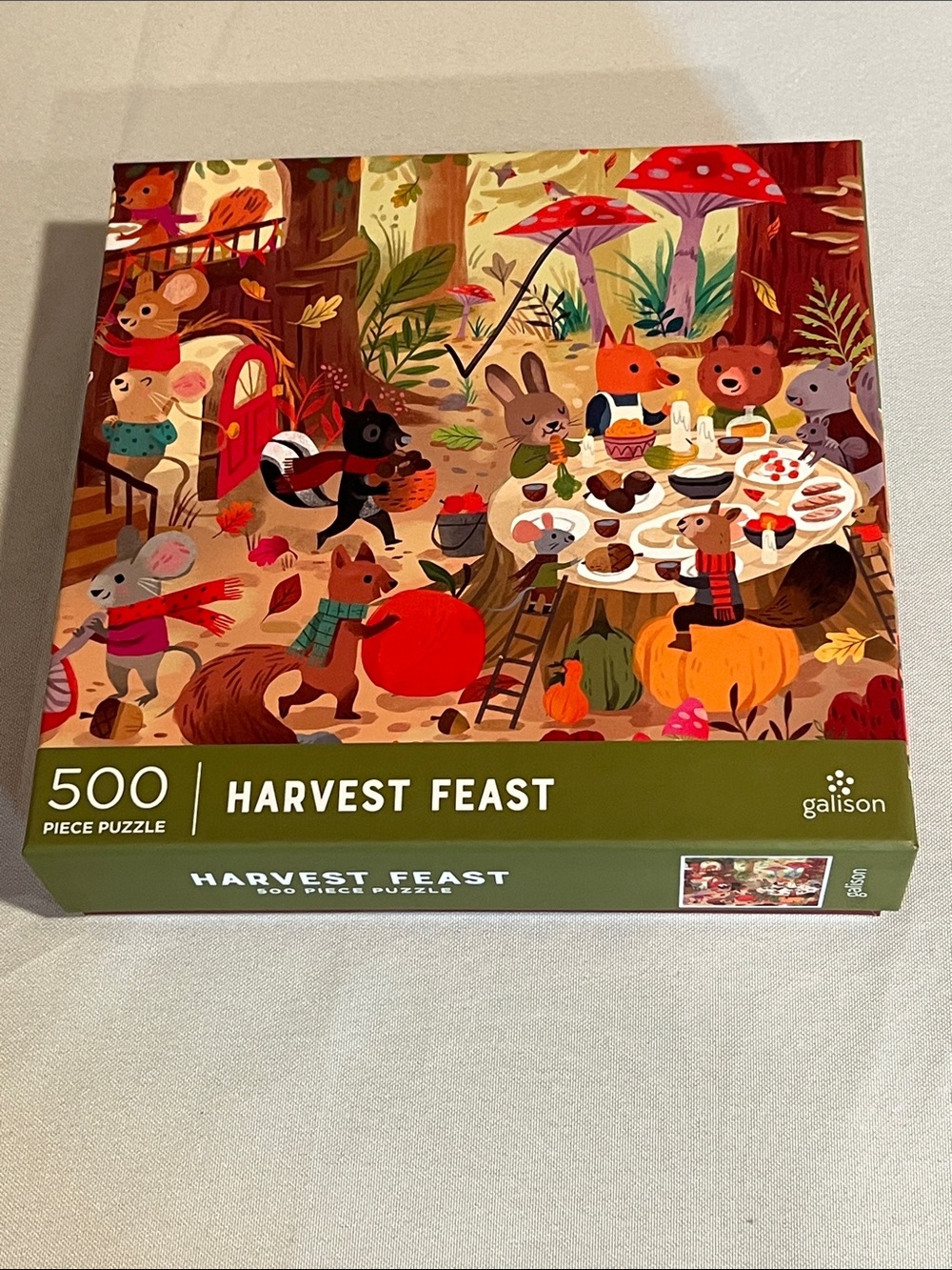Galison "Harvest Feast" 500-Piece Jigsaw Puzzle - Autumn Colors